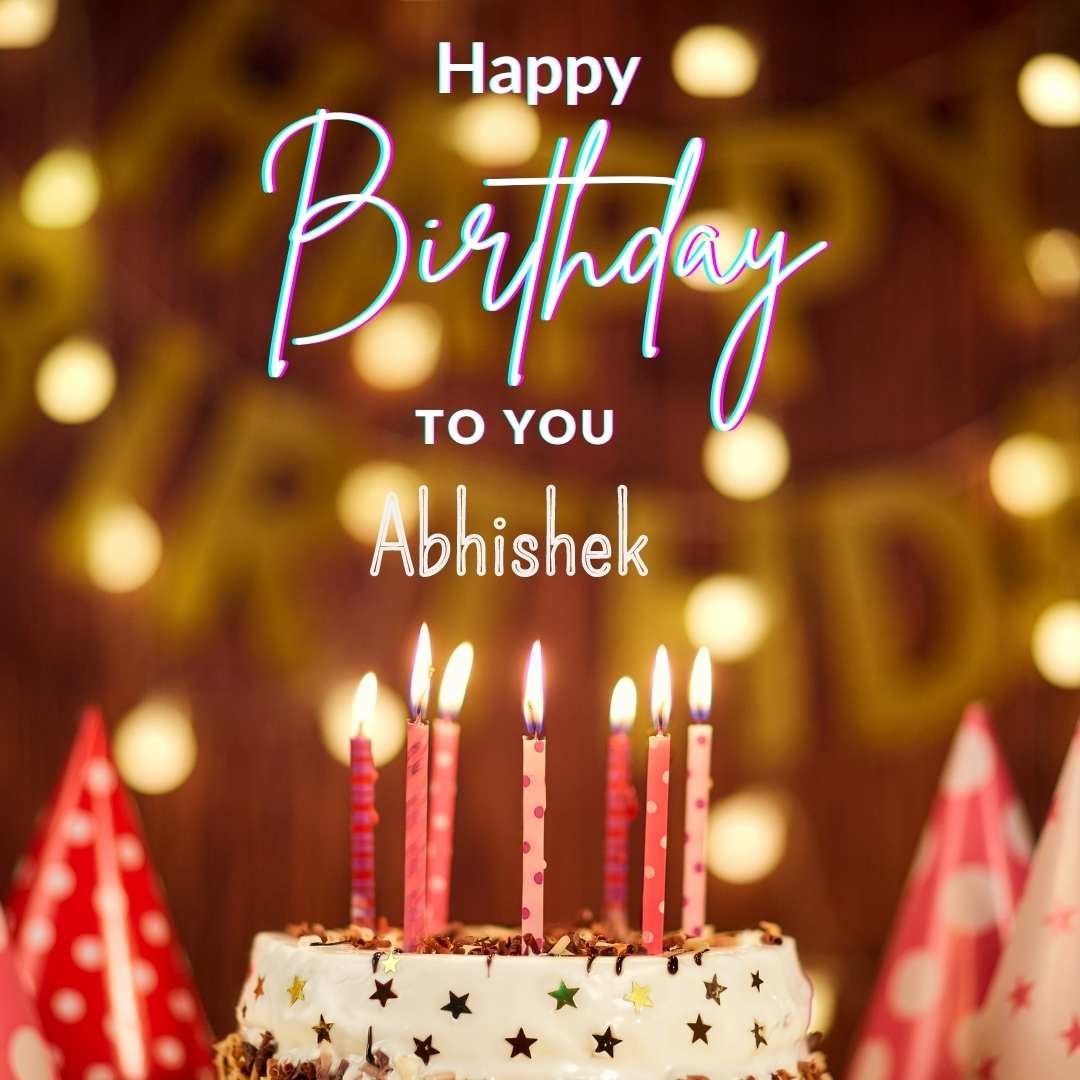 Happy Birthday Abhishek Cake Images And shayari