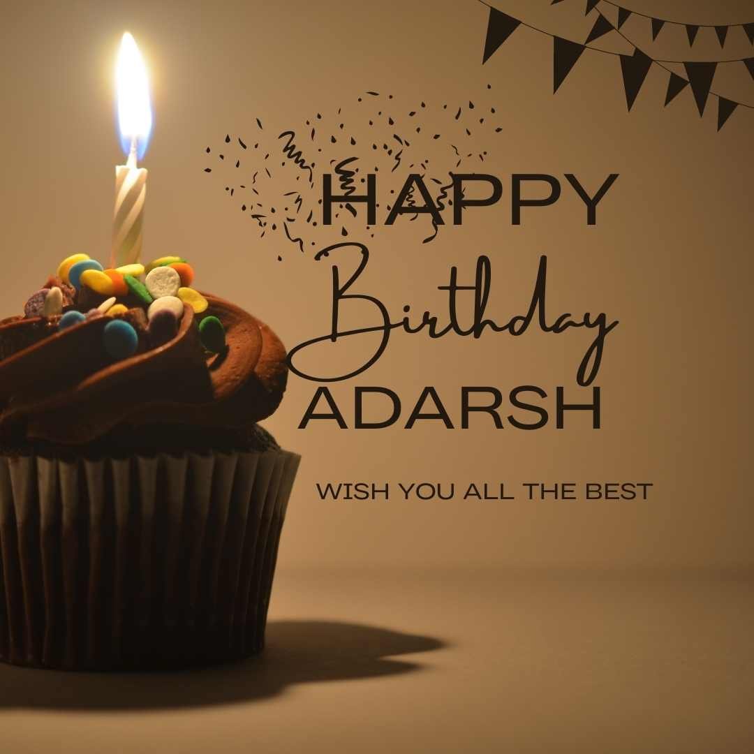 Happy Birthday Adarsh Cake Images And shayari