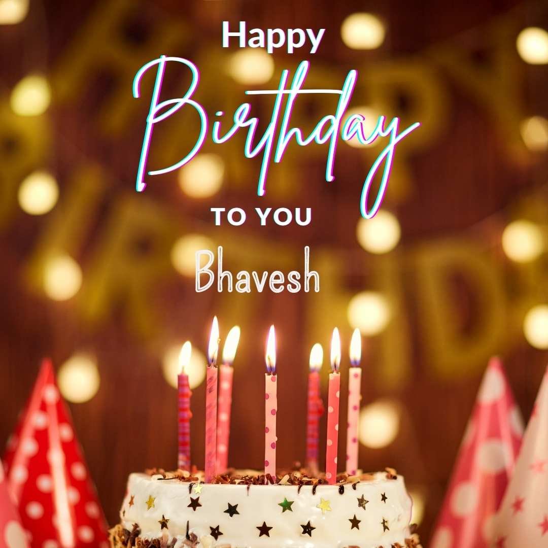 Happy Birthday Bhavesh Cake Images And shayari