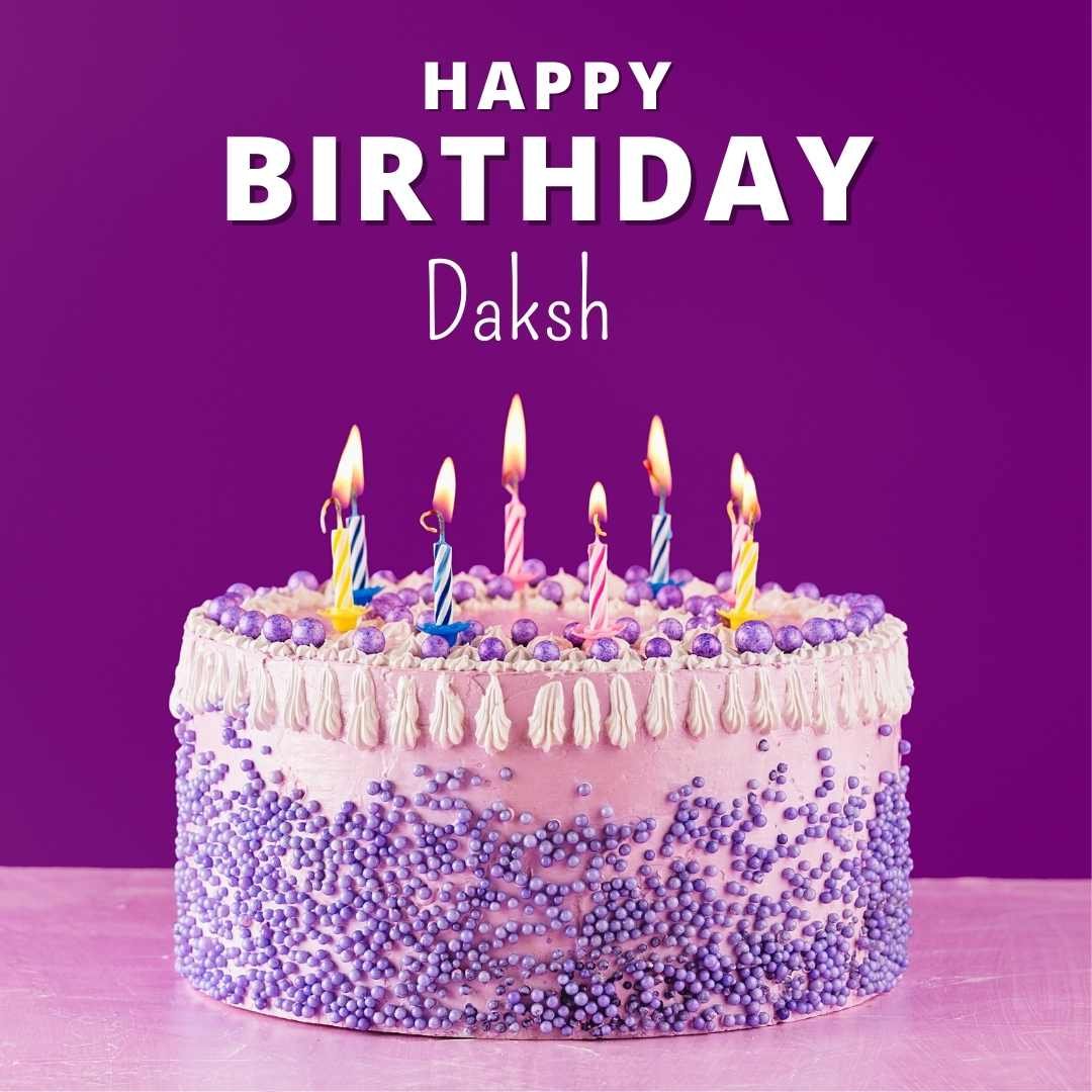 Happy Birthday Daksh Cake Images And shayari