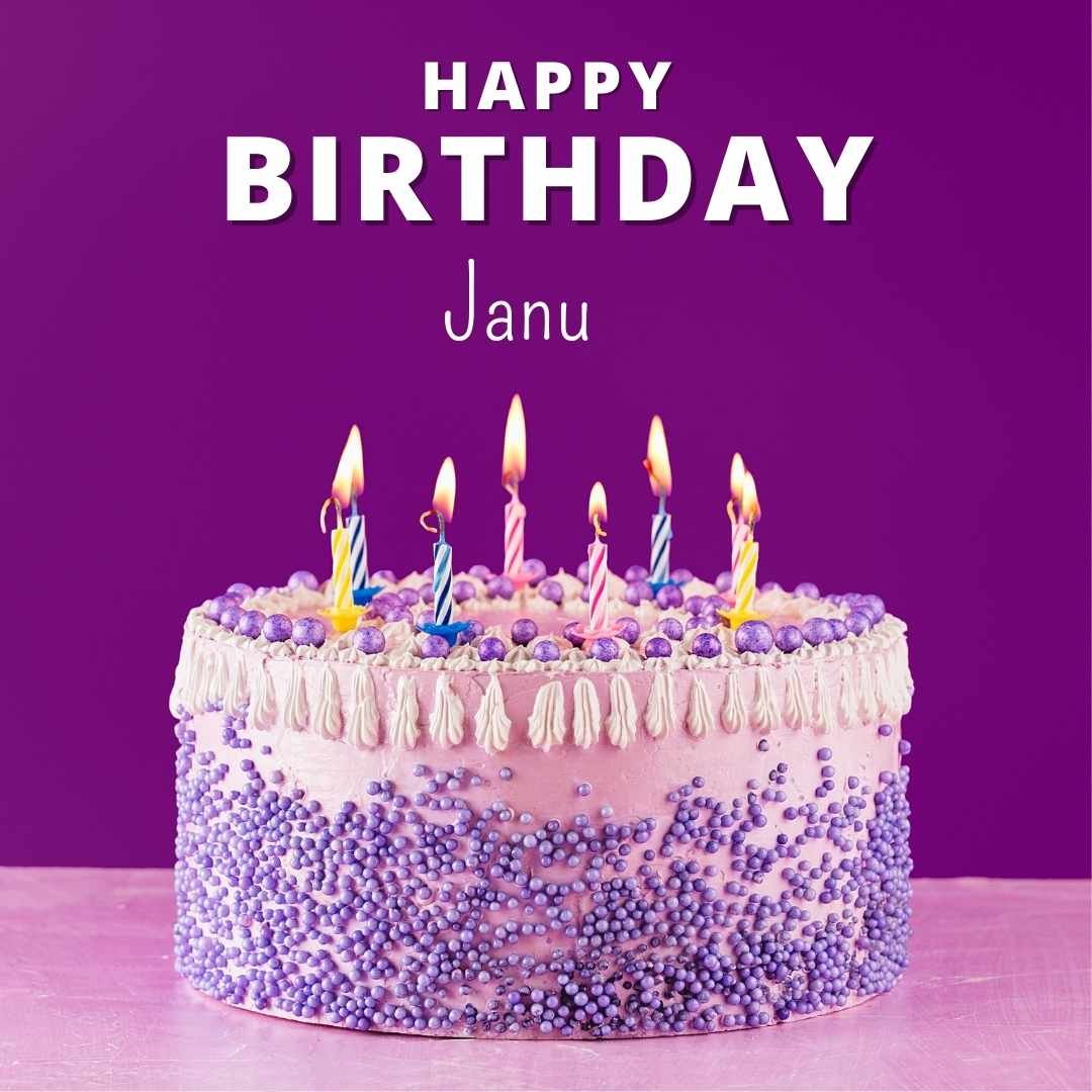 Happy Birthday Janu Cake Images And shayari