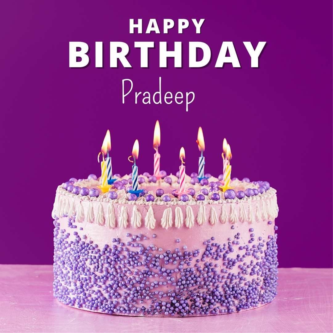Happy Birthday Pradeep Cake Images And shayari