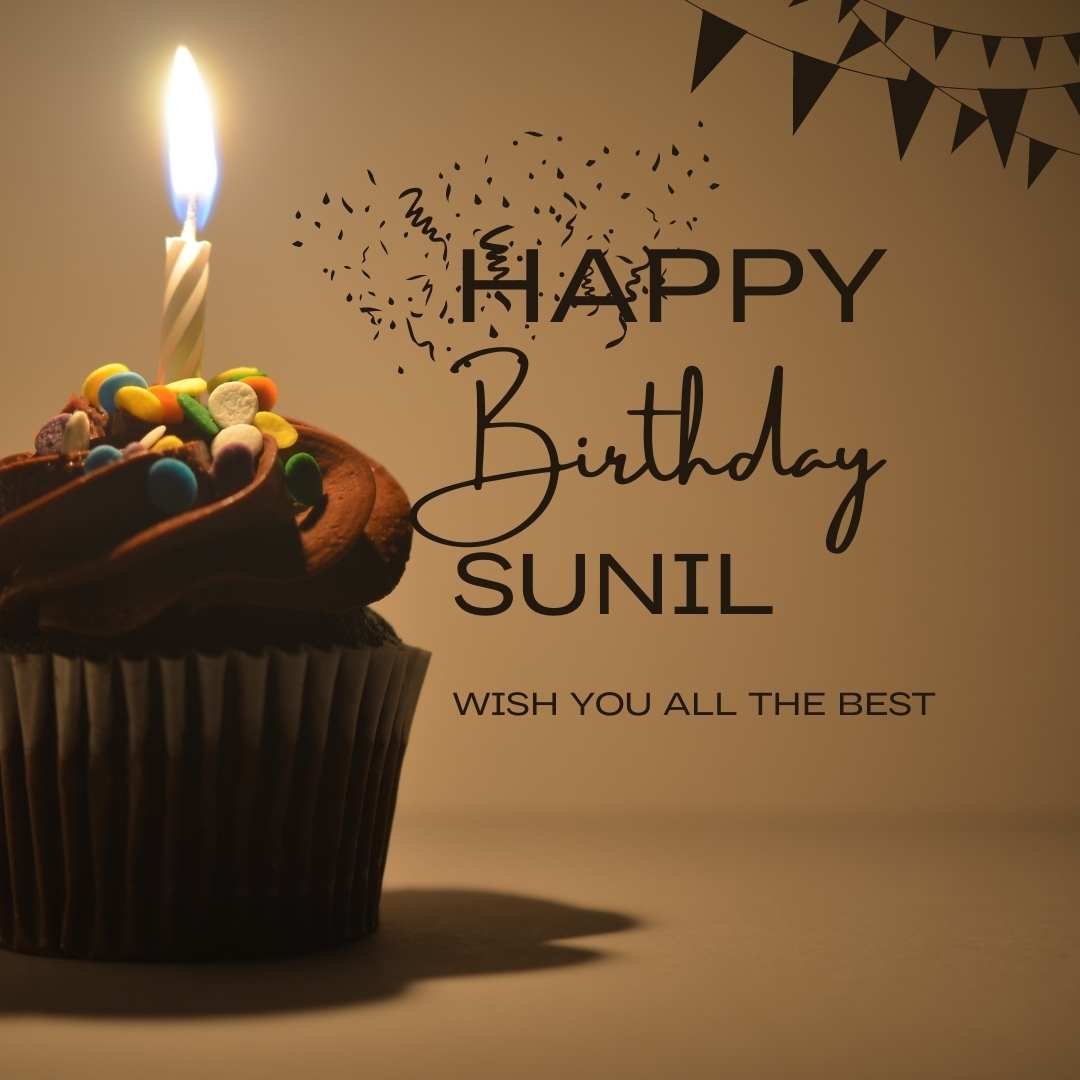 Happy Birthday Sunil Cake Images And shayari