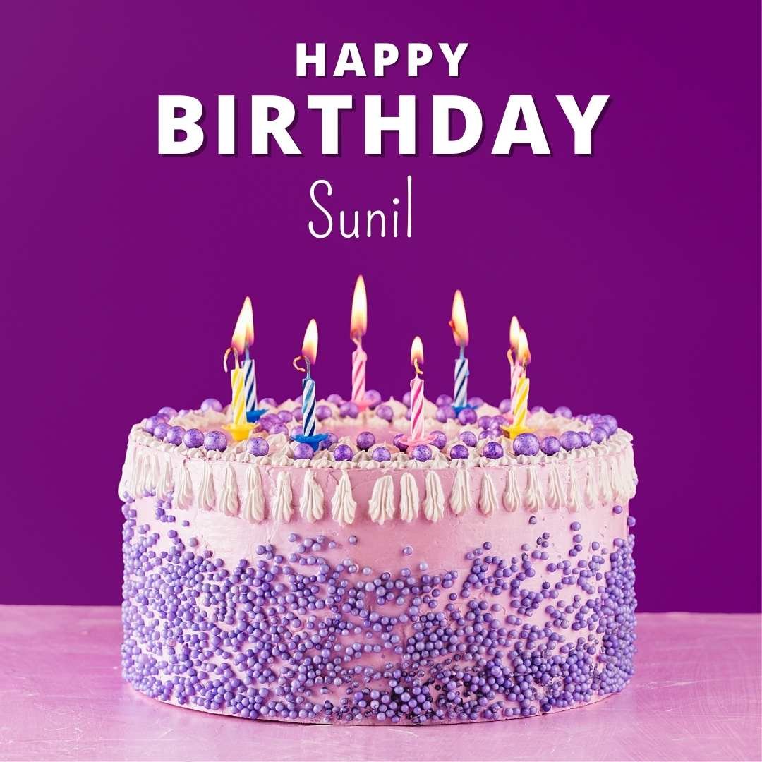 Happy Birthday Sunil Cake Images And shayari