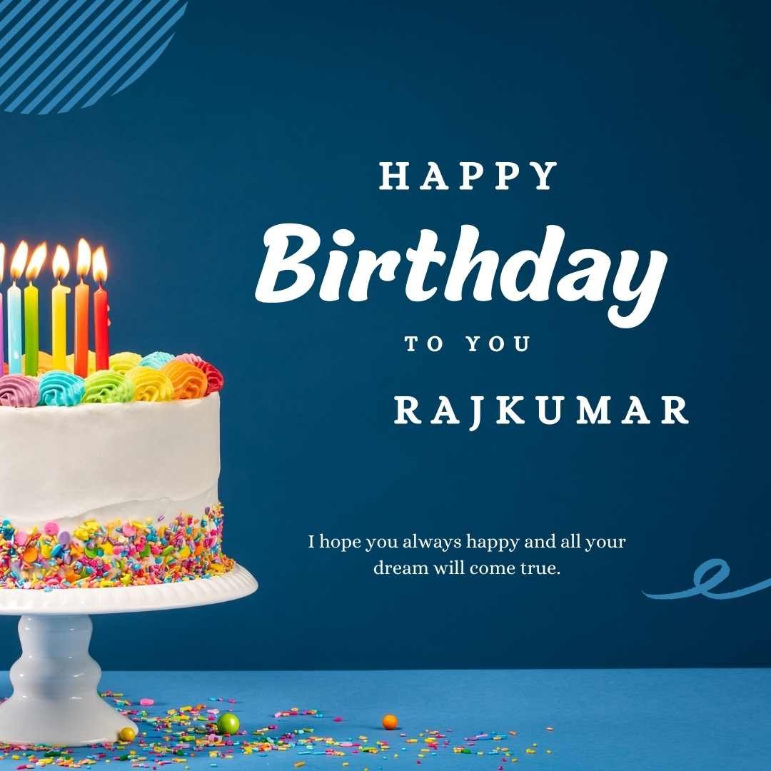 Happy Birthday Rajkumar Cake Images And shayari