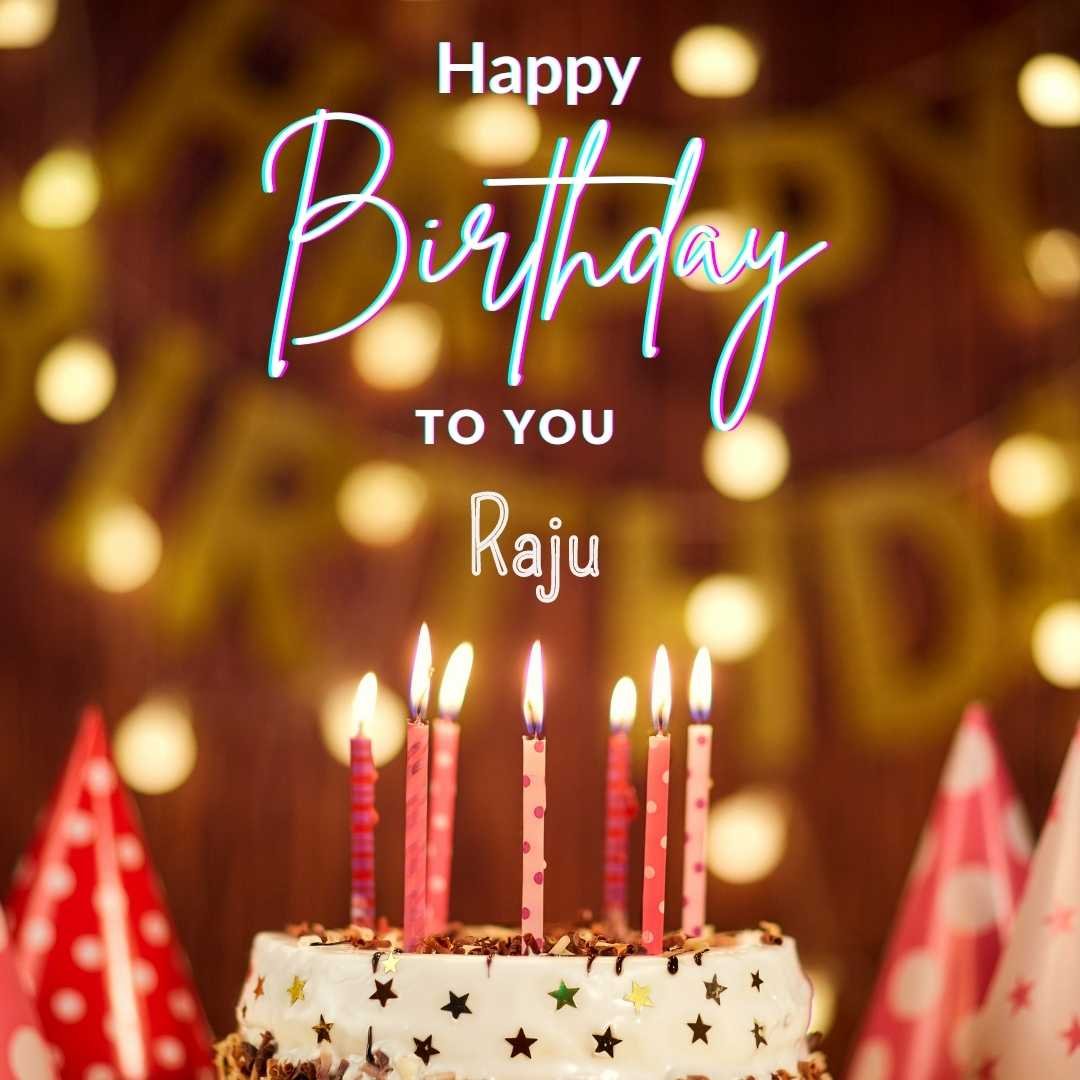 Happy Birthday Raju Cake Images And shayari