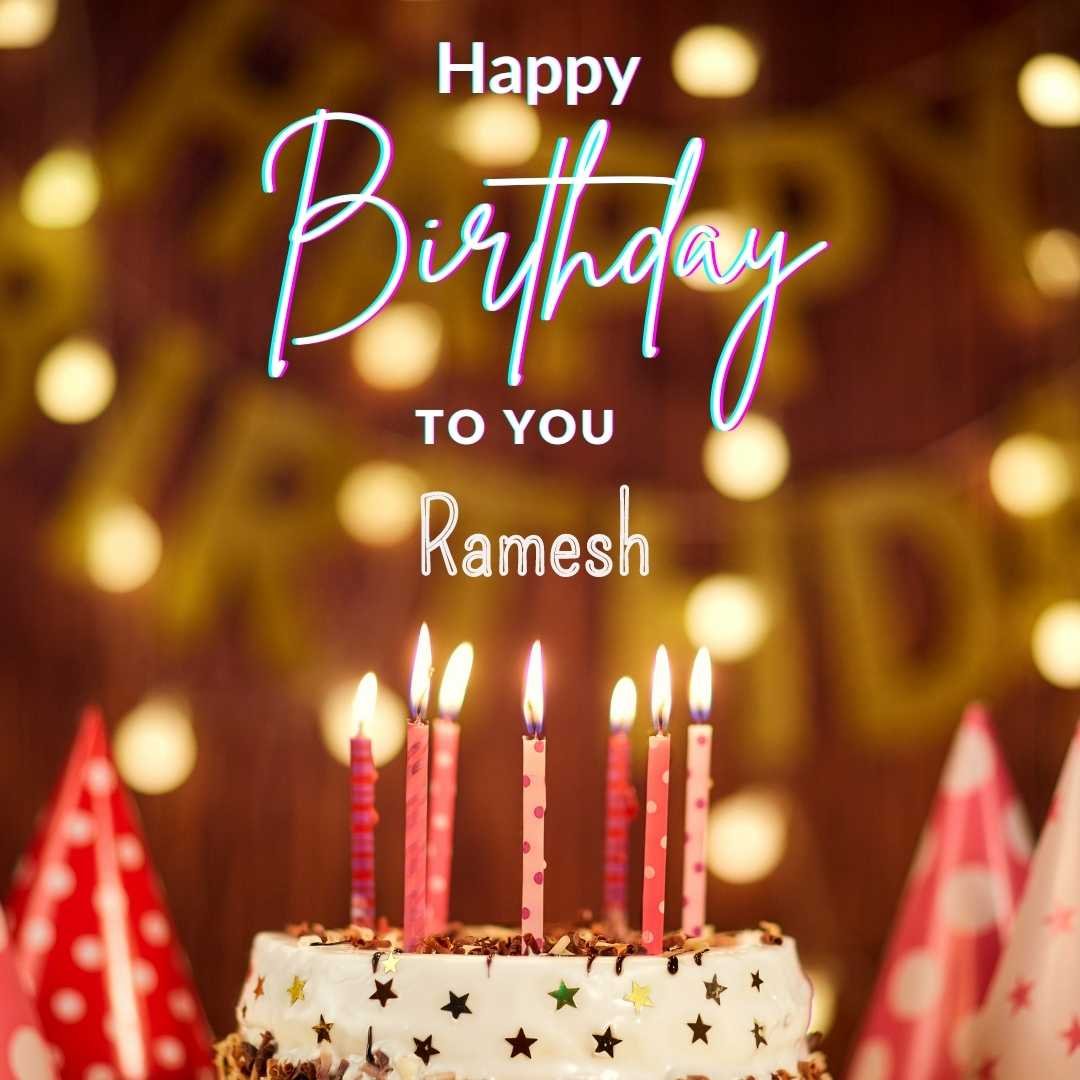 Happy Birthday Ramesh Cake Images And shayari
