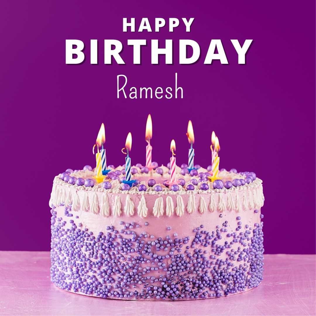 Happy Birthday Ramesh Cake Images And shayari