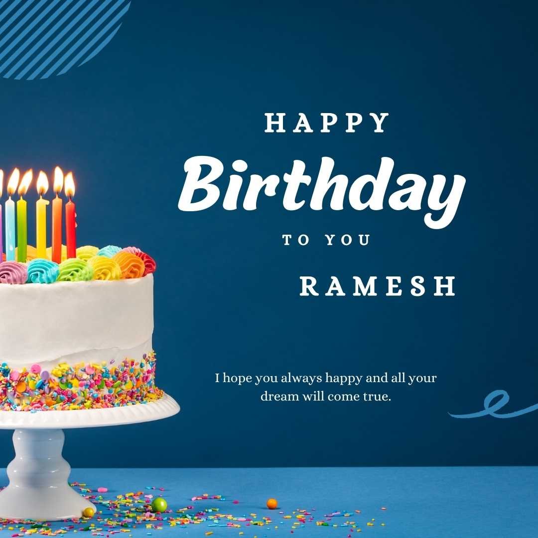Happy Birthday Ramesh Cake Images And shayari