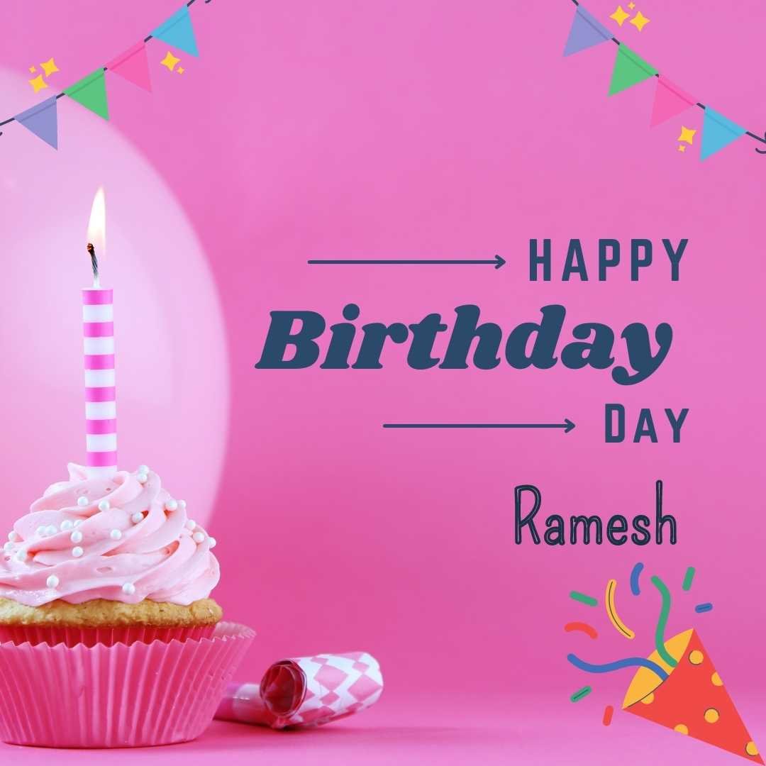 Happy Birthday Ramesh Cake Images And shayari