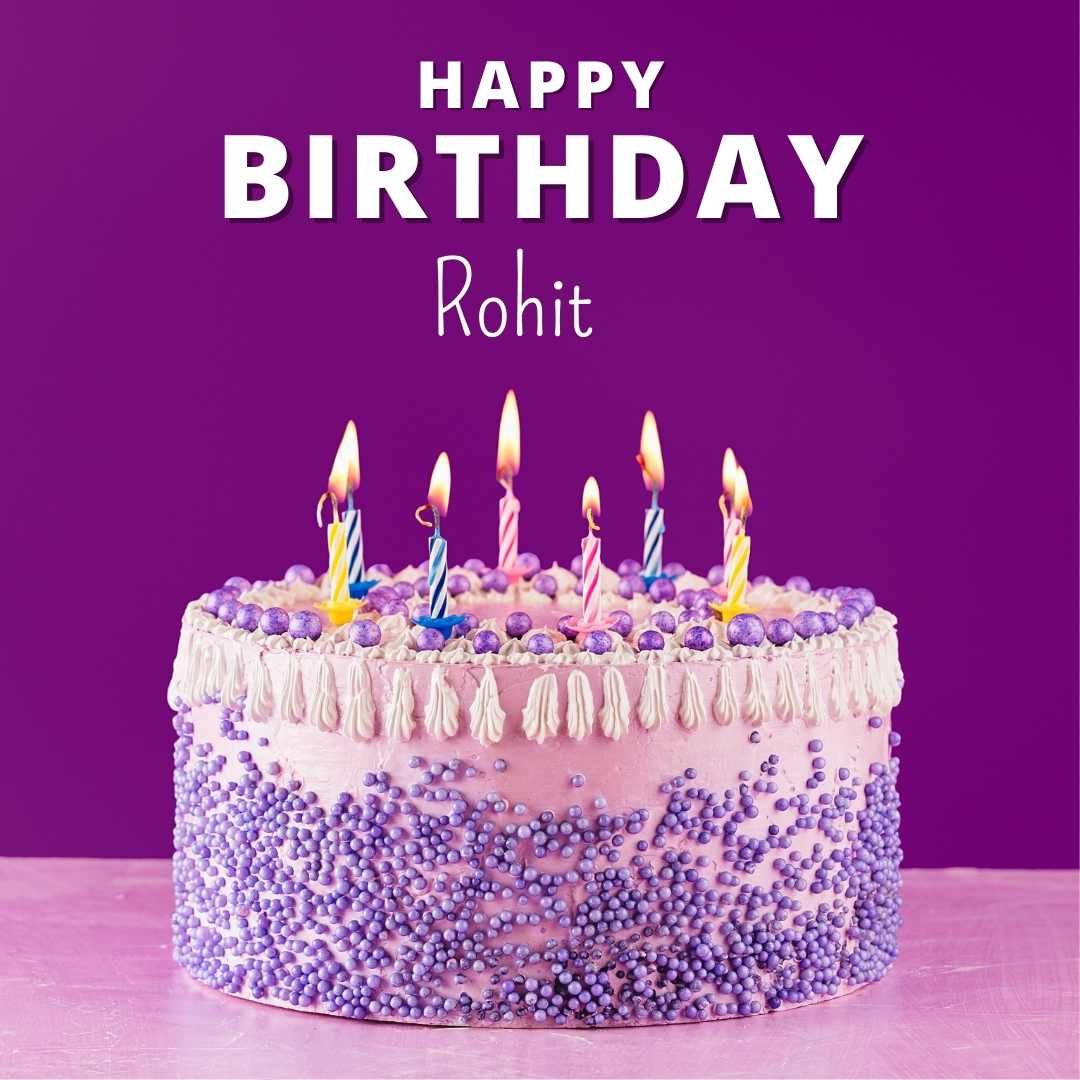 Happy Birthday Rohit Cake Images And shayari
