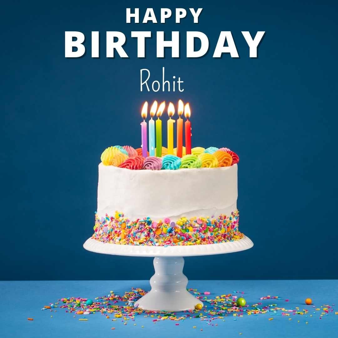 Happy Birthday Rohit Cake Images And shayari