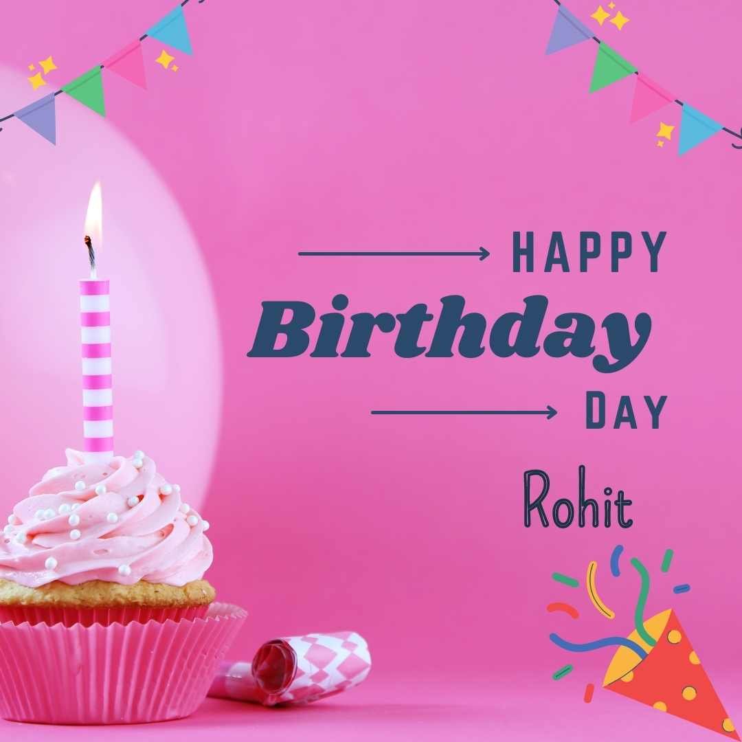 Happy Birthday Rohit Cake Images And shayari