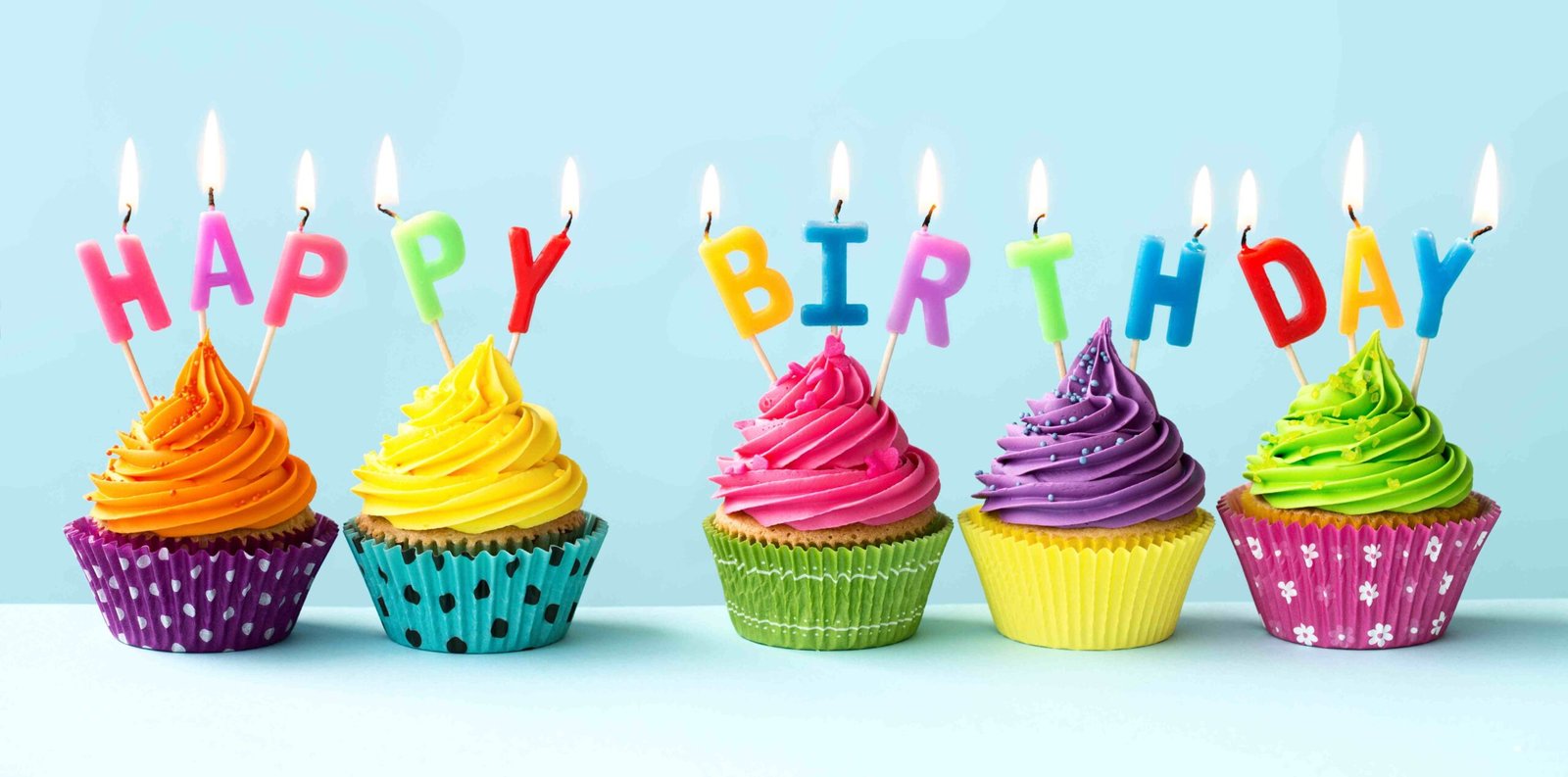 happy birthday cupcakes