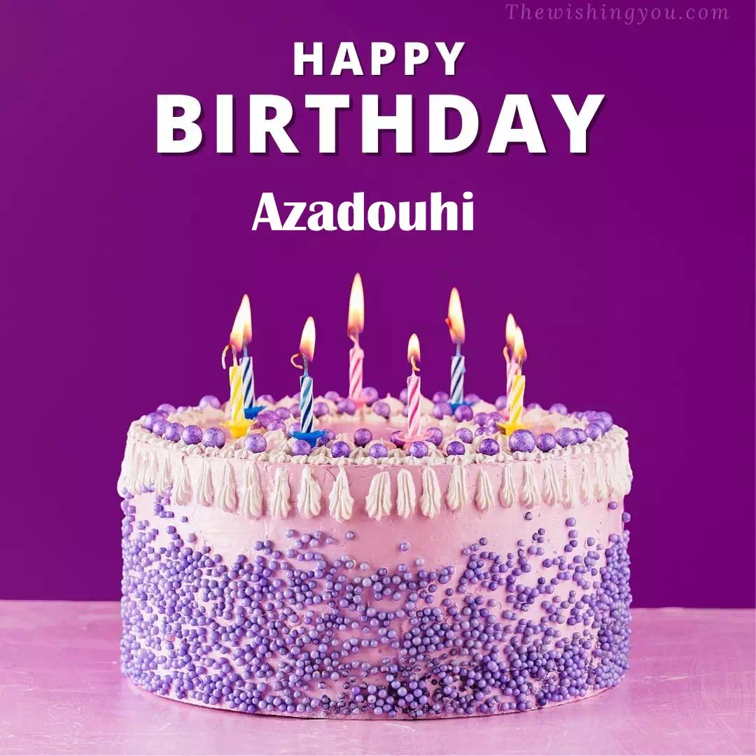 Happy Birthday Azadouhi written on image