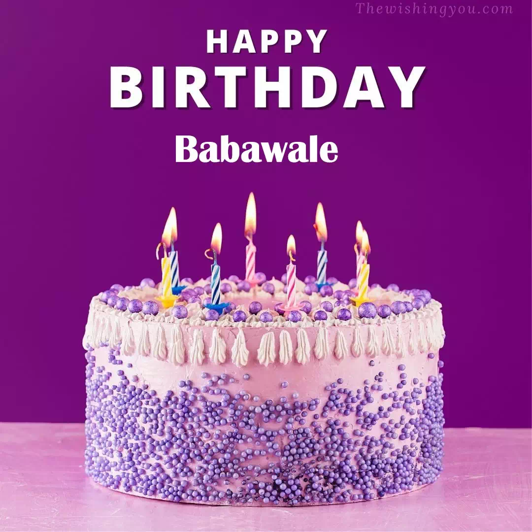 Happy Birthday Babawale written on image