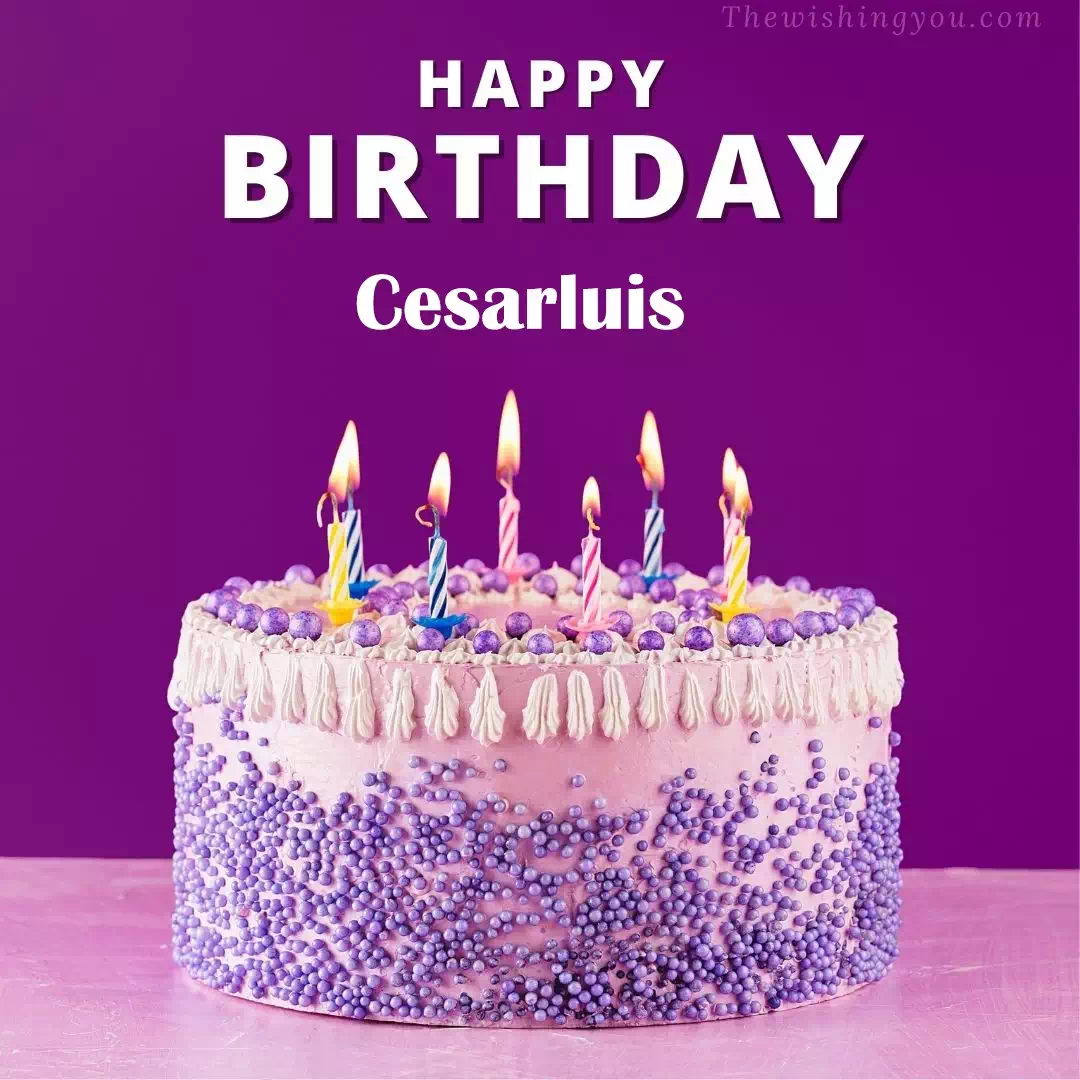 Happy Birthday Cesarluis written on image