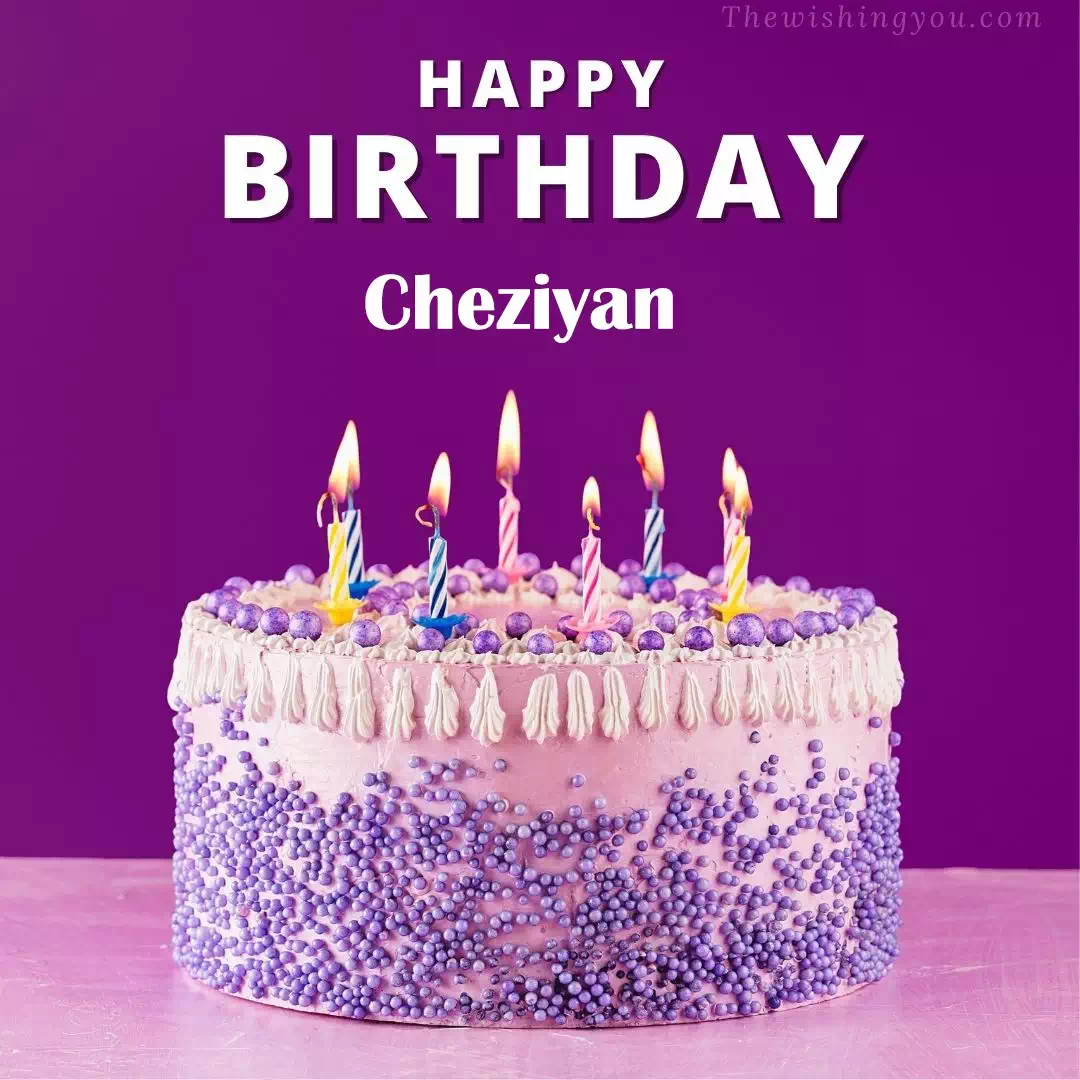 Happy Birthday Cheziyan written on image