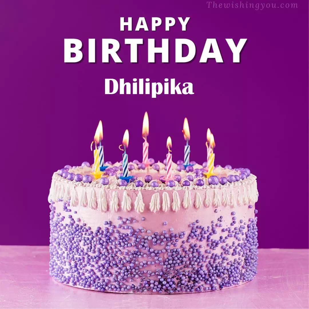 Happy Birthday Dhilipika written on image