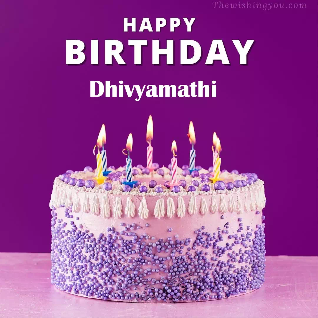 Happy Birthday Dhivyamathi written on image