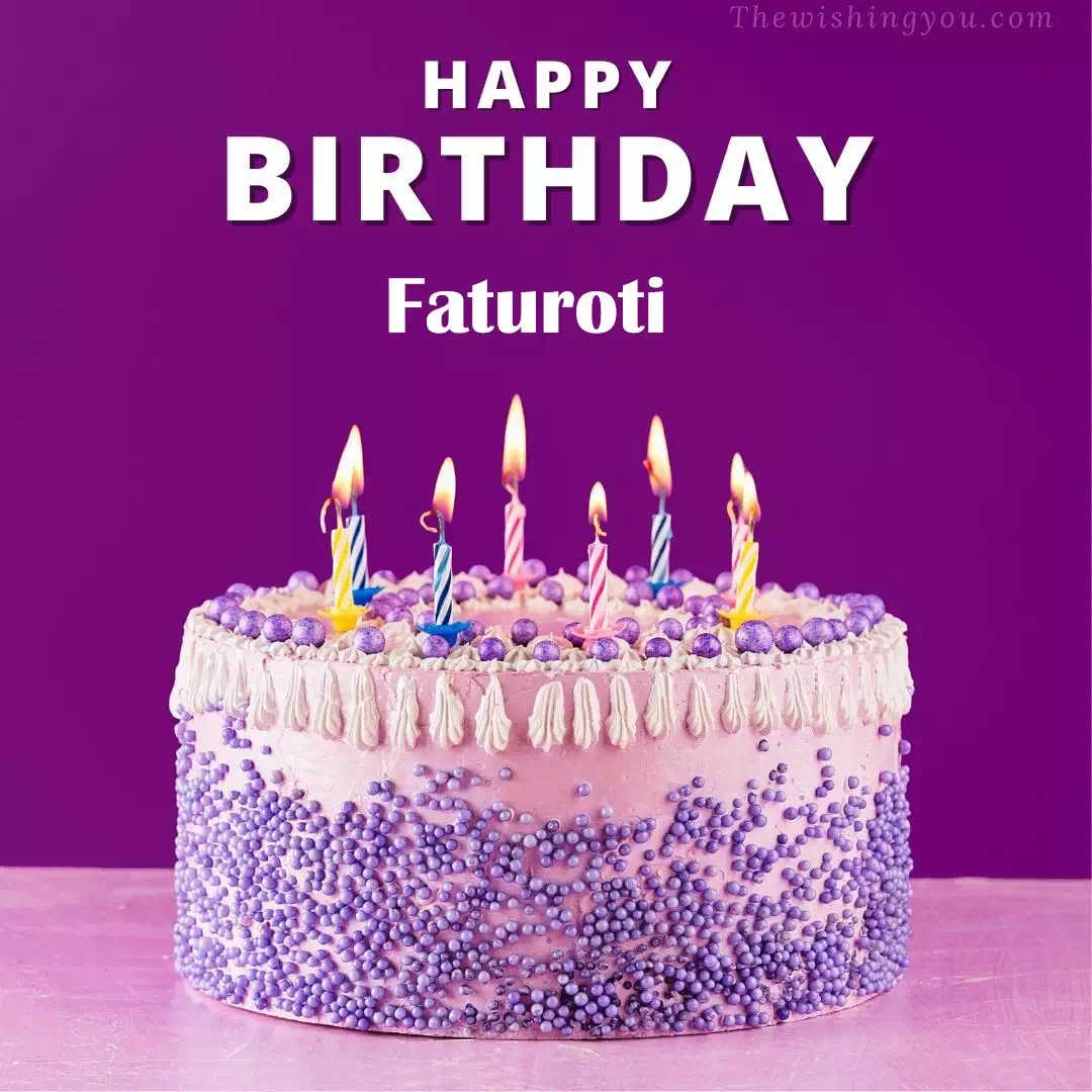 Happy Birthday Faturoti written on image