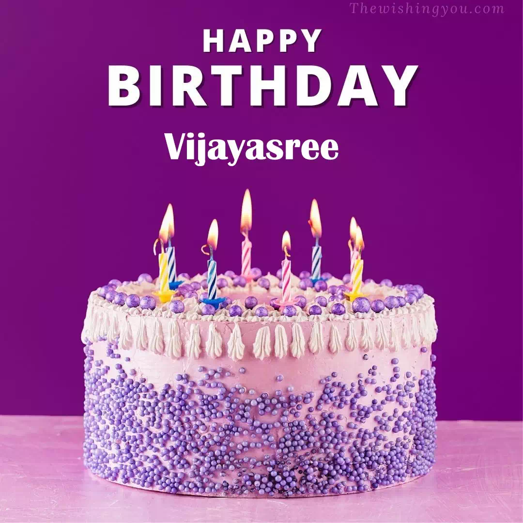 Happy Birthday Vijayasree written on image