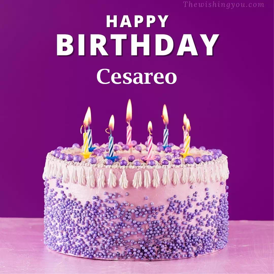 Happy Birthday Cesareo written on image 4