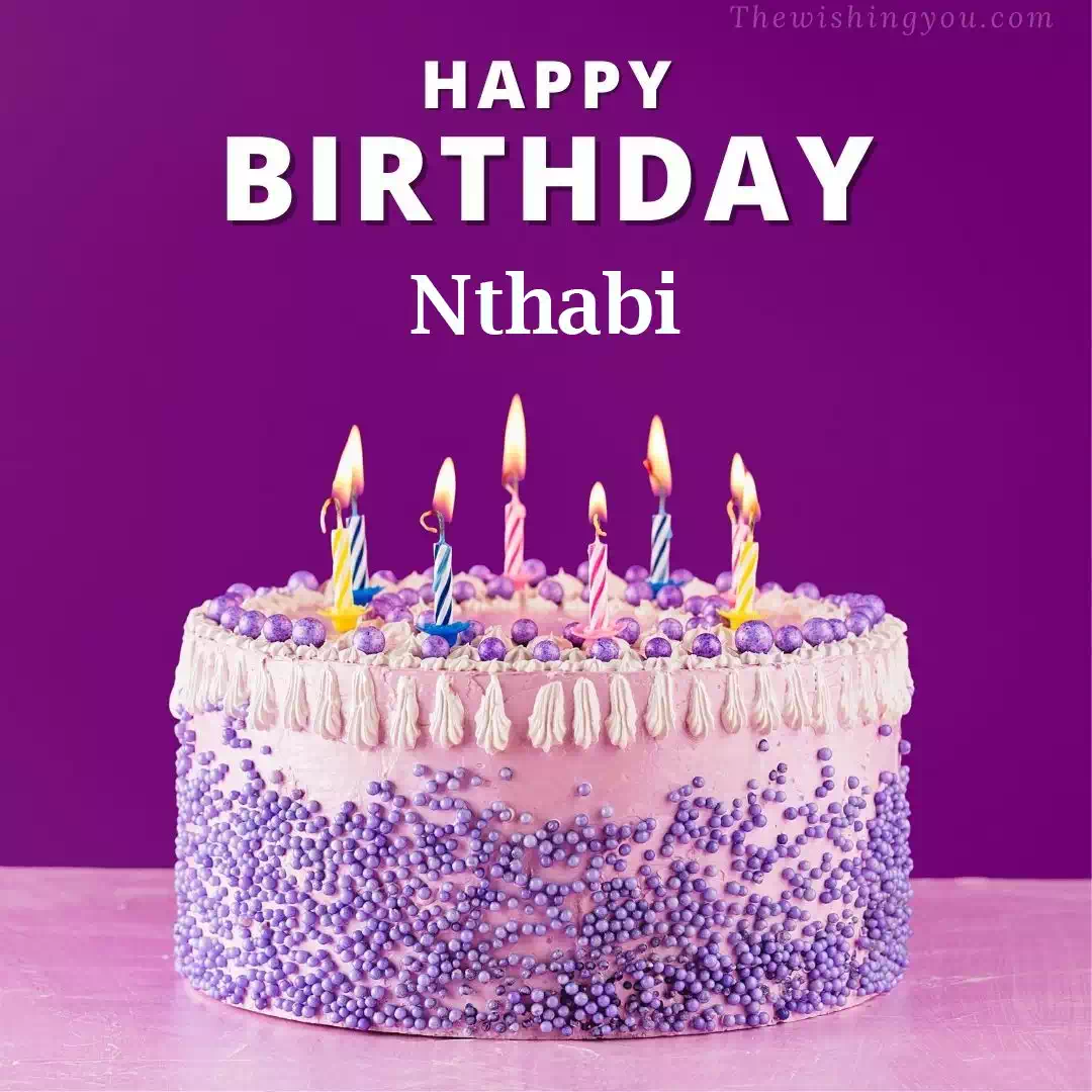 Happy Birthday Nthabi written on image 4