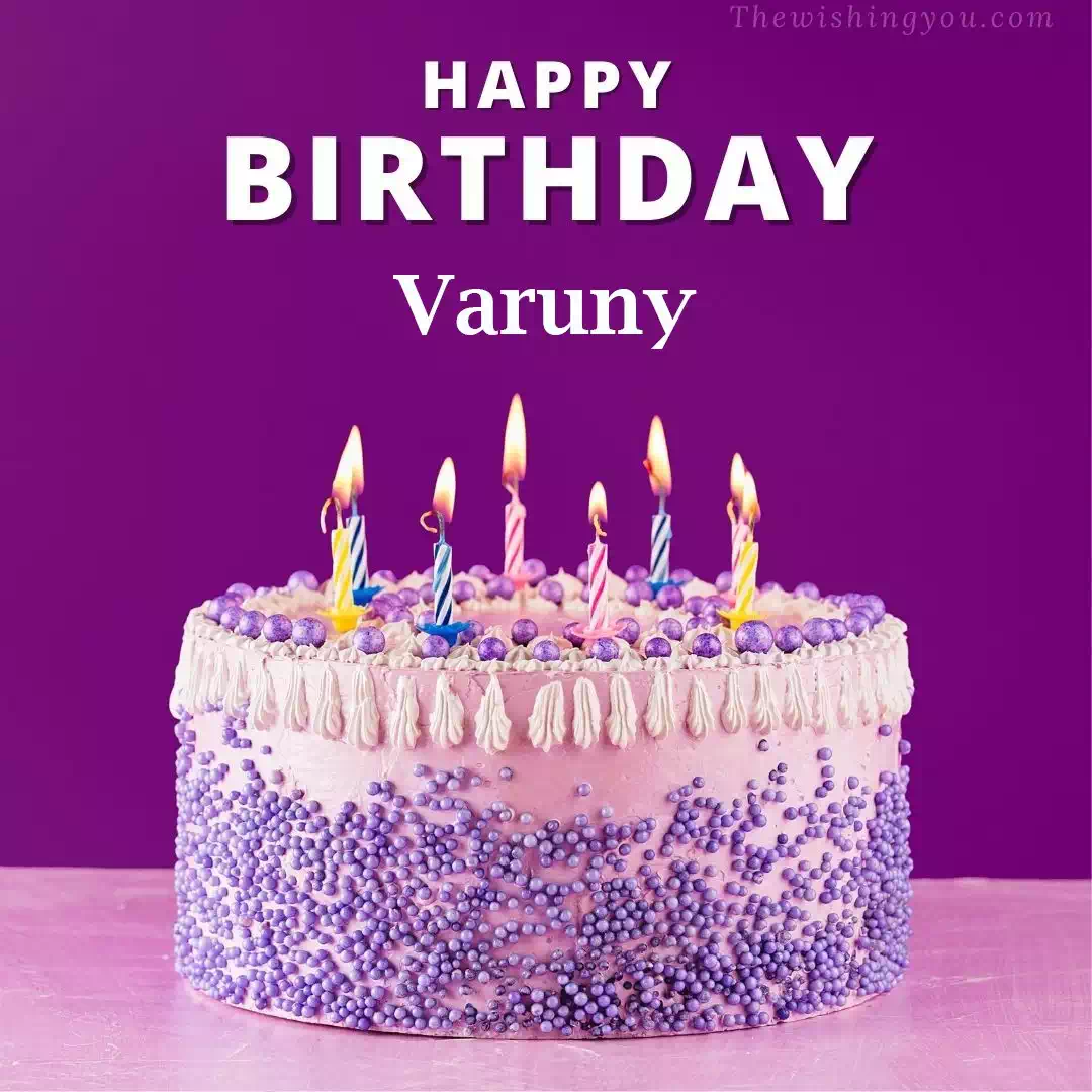 Happy Birthday Varuny written on image 4