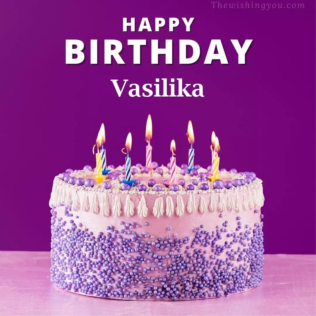 Happy Birthday Vasilika written on image 4