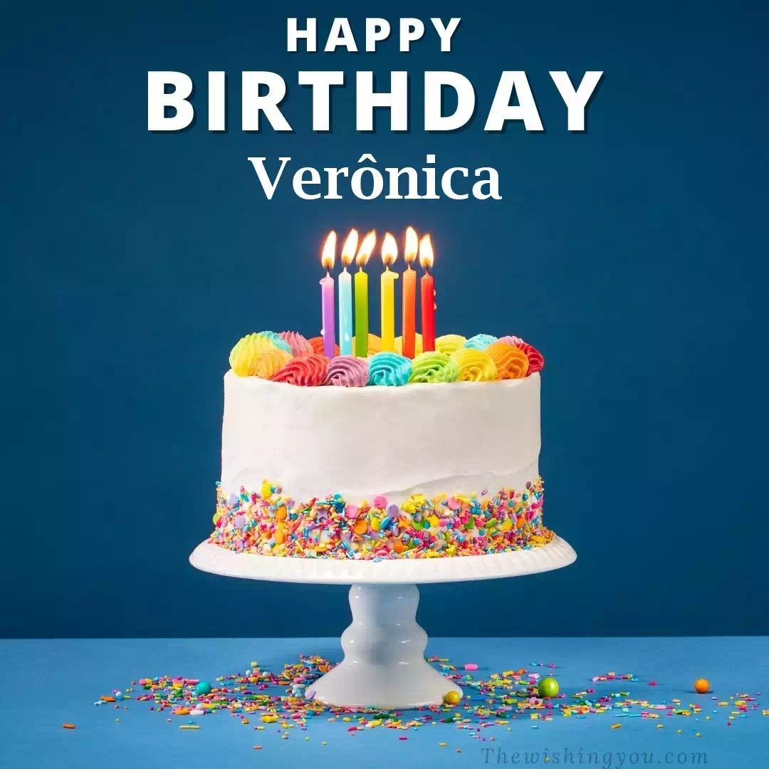 Happy Birthday Verônica written on image 3