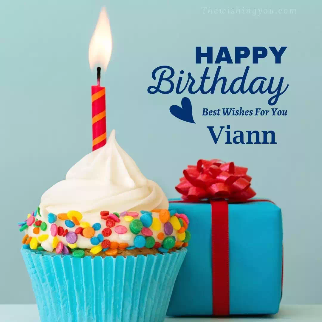 Happy Birthday Viann written on image 1