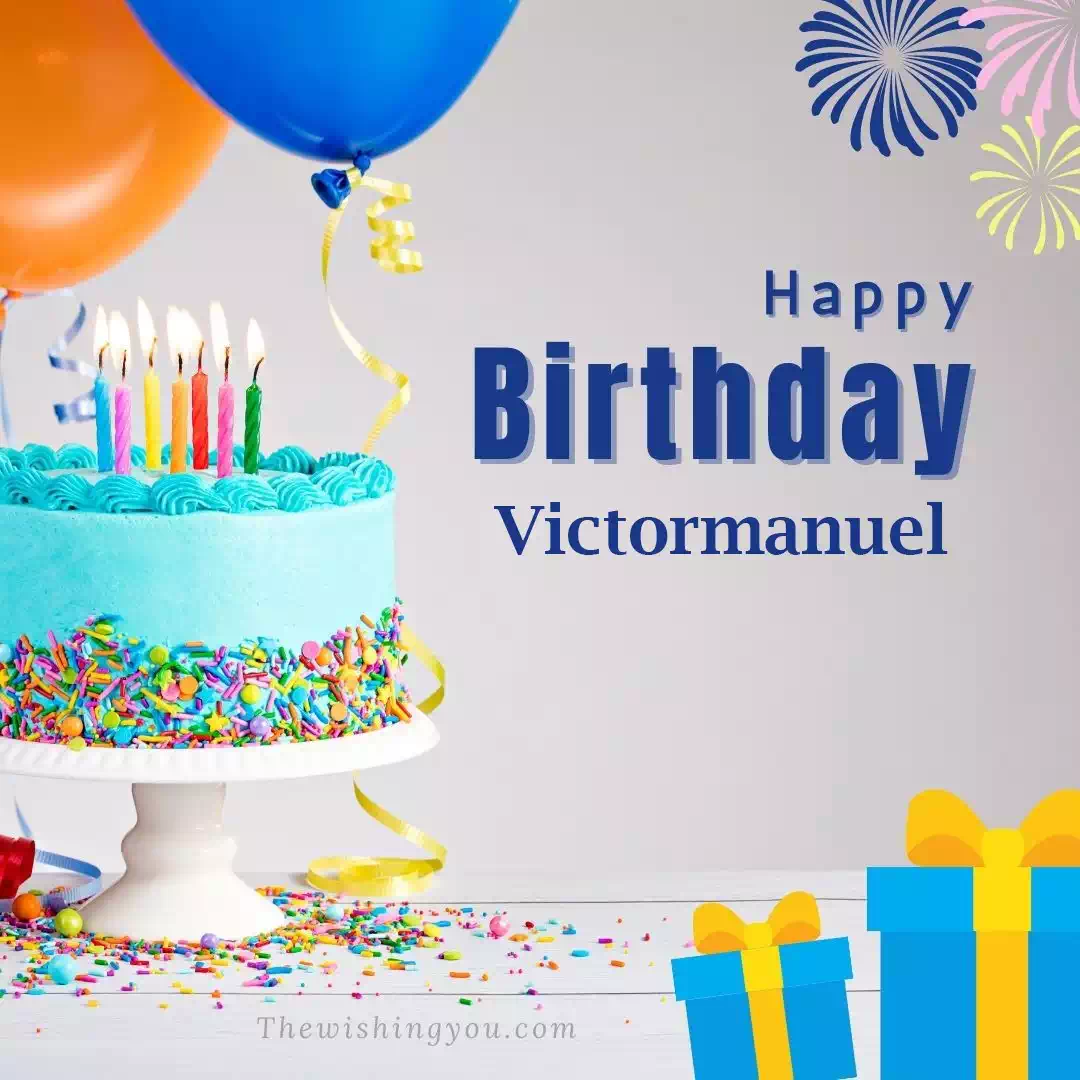 Happy Birthday Victormanuel written on image 2