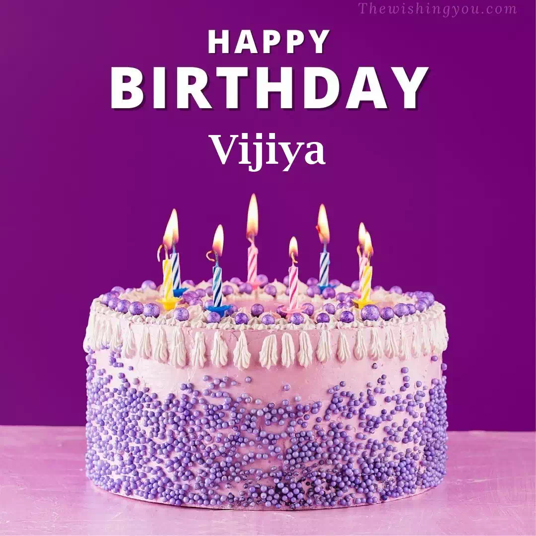 Happy Birthday Vijiya written on image 4