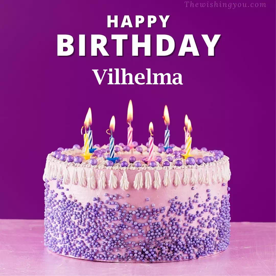 Happy Birthday Vilhelma written on image 4
