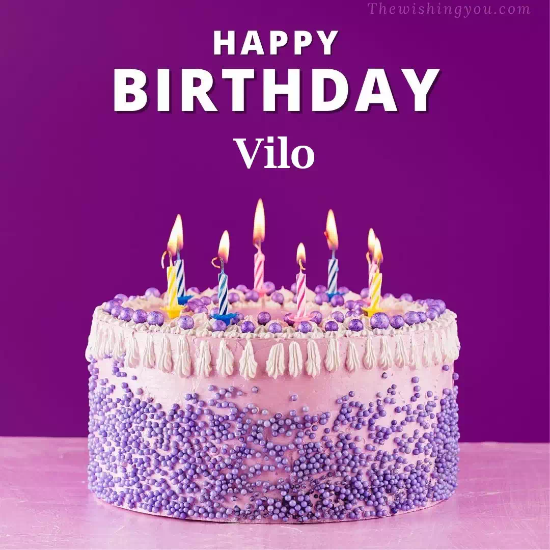 Happy Birthday Vilo written on image 4
